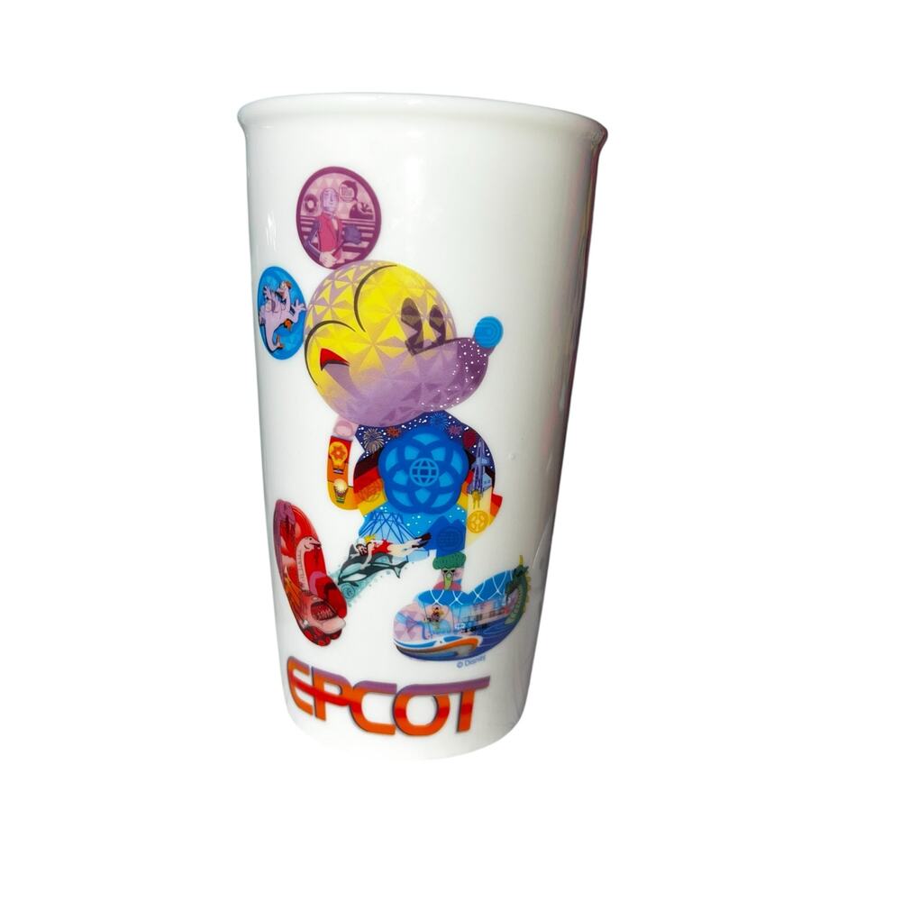 Starbucks Disney Parks Epcot Mickey Mouse Iconic 12 Oz. Ceramic  Tumbler 2017